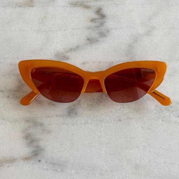 NEW Poppy Lissiman designer Solstice amber cateye sunglasses. - Picture 8 of 11